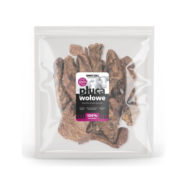 UNISZKI Płuca wołowe - naturalne gryzaki dla psa - 1000g (1).png