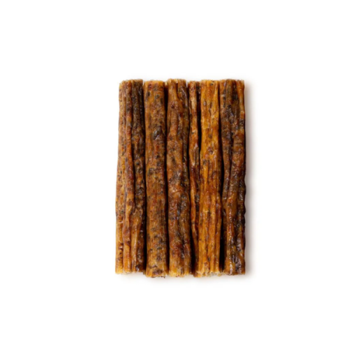 UNISZKI Kabanosy z kurczaka z ryżem - naturalne gryzaki dla psów 100g (2).png