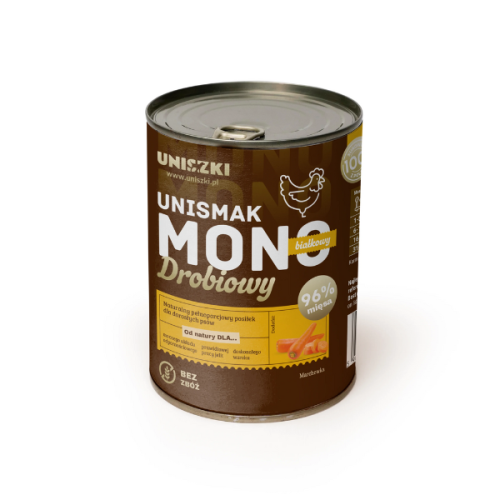 UNISZKI Karma monobiałkowa z drobiem 400 g.png