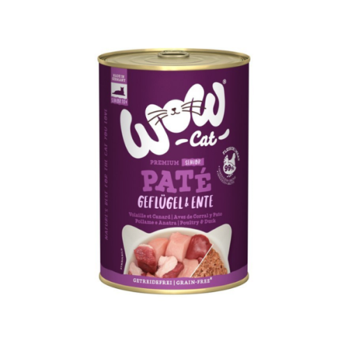 WOW CAT SENIOR Karma pełnoporcjowa - drób z kaczką dla starszych kotów - 400 g (2).png