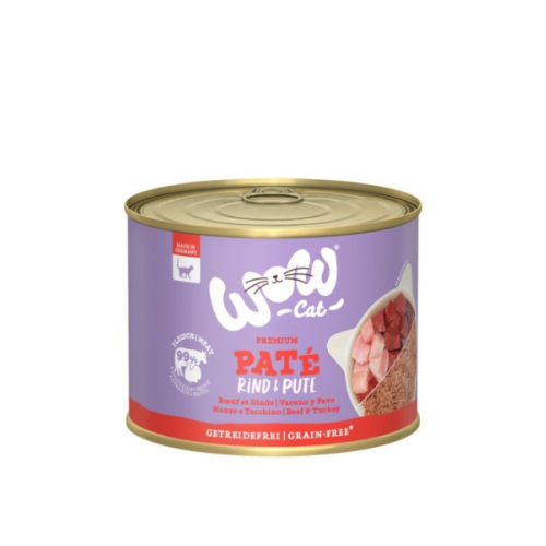 WOW CAT Karma pełnoporcjowa - wołowina z indykiem dla dorosłych kotów - 200 g.png