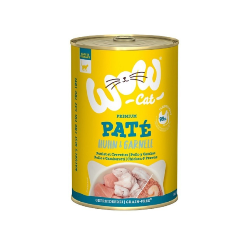 WOW CAT Karma pełnoporcjowa - kurczak z krewetkami dla dorosłych kotów - 400 g.png