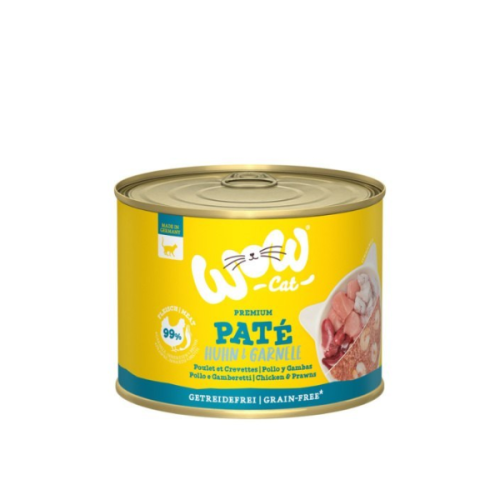 WOW CAT Karma pełnoporcjowa - kurczak z krewetkami dla dorosłych kotów - 200 g.png