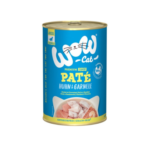 WOW CAT JUNIOR Karma pełnoporcjowa - kurczak z krewetkami dla kociąt - 400 g.png