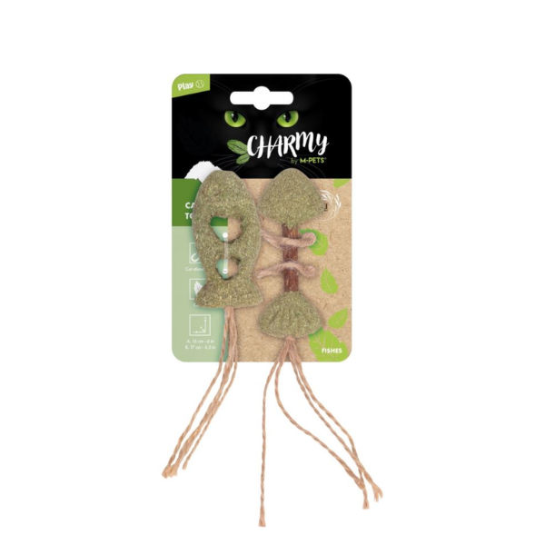 M-PETS Zabawka z kocimiętką CHARMY - Fishes dla kota.png