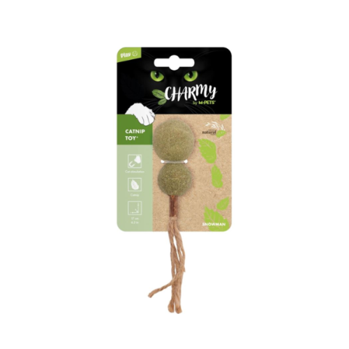M-PETS Zabawka z kocimiętką CHARMY - SNOWMAN dla kota.png
