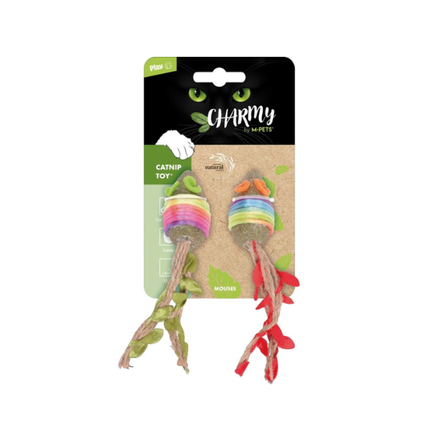 M-PETS Zabawka z kocimiętką CHARMY - MOUSES dla kota.png