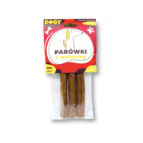 DOGY Parówki z wołowiny - przysmaki dla psa - 3 szt..png