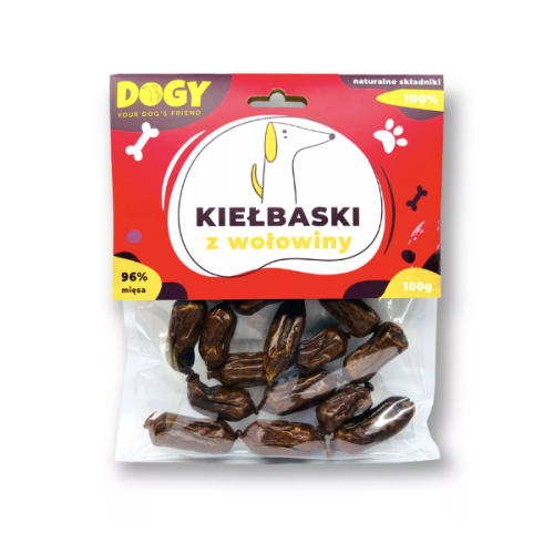 DOGY Kiełbaski z wołowiny - przysmaki dla psa - 100 g (1).png