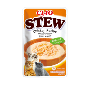 INABA CIAO STEW CHICKEN Kurczak - potrawka w sosie - karma uzupełniająca dla kota - 40 g 