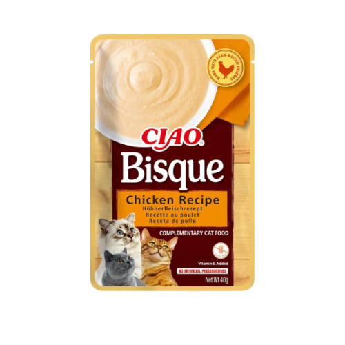 INABA CIAO BISQUE CHICKEN Kurczak - kremowa zupa - karma uzupełniająca dla kota - 40 g.png