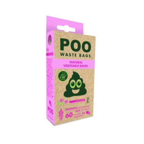 M- PETS POO Woreczki na psie odchody - róża - 60 szt..png