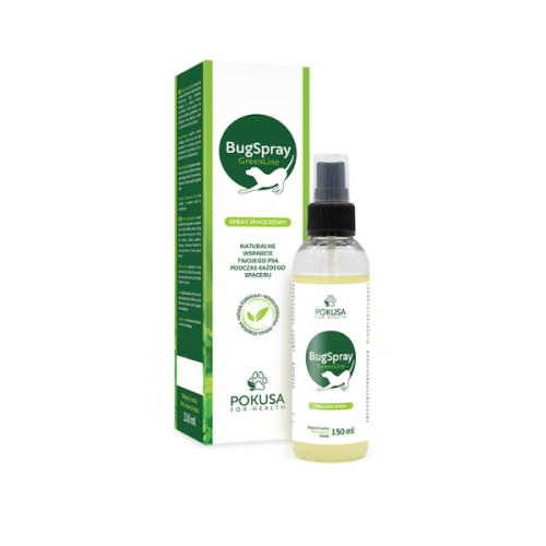 POKUSA NATURALNY SPRAY SPACEROWY GREENLINE BUGSPRAY dla psów - 150 ml.png