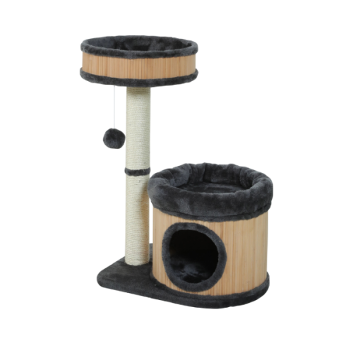 ZOLUX Drapak dla kotów - BAMBOO 2 - szary - wys. 76 cm.png