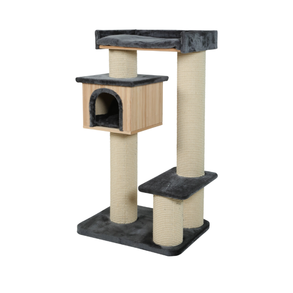 ZOLUX Drapak dla kotów - BAMBOO 6 - szary - wys. 126 cm - 1.png