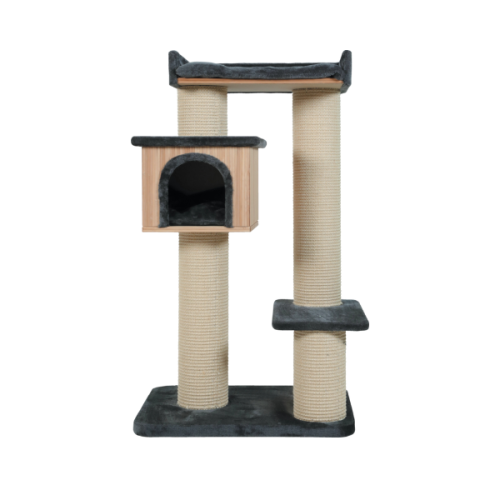 ZOLUX Drapak dla kotów - BAMBOO 6 -  szary - wys. 126 cm.png