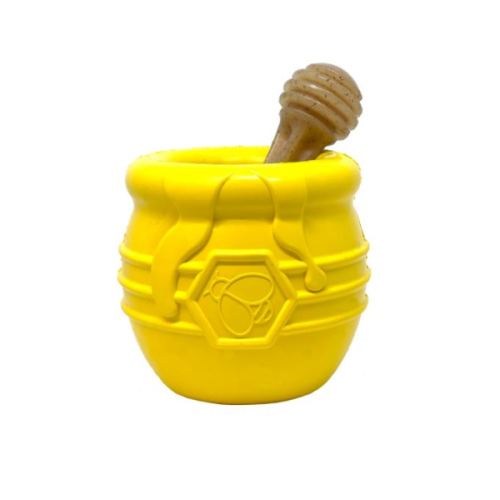 SODAPUP Garnuszek miodu HONEY POT - zabawka na przysmaki dla psa - kolor żółty.png