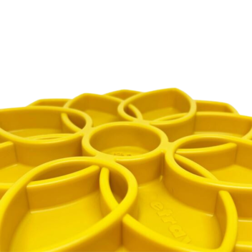 SODAPUP Mata i miska spowalniająca MANDALA dla psów - kolor żółty - 3.png