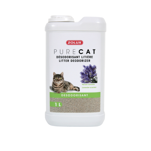 ZOLUX Dezodorant do żwirku PURECAT - 1l - zapach lawendy -1.png