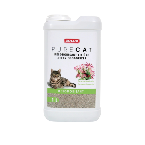 ZOLUX Dezodorant do żwirku PURECAT - 1l - zapach wiciokrzewu-1.png