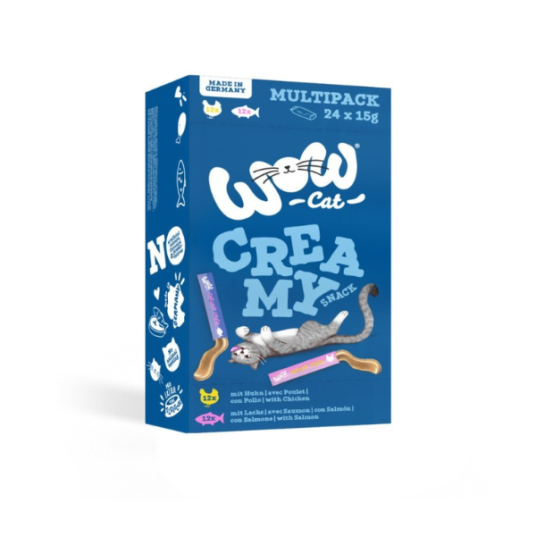 WOW CAT Przysmaki dla kotów CAT Creamy Snack Multipack - 24 szt x 15 g  (1).png