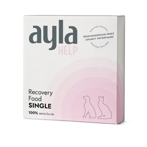 AYLA HELP Liofilizowane serca kurze Recovery Food Single dla kotów i psów  - 28 g.png