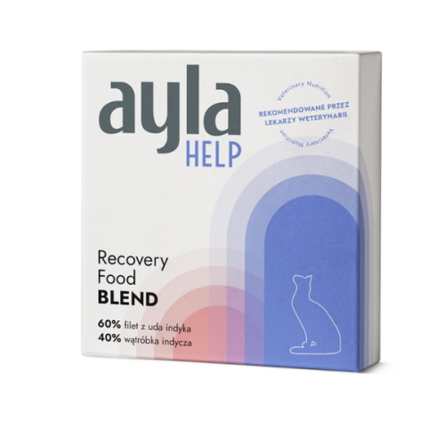 AYLA HELP Lifilizowany filet z uda indyka z wątróbką Recovery Food Blend dla kotów - 28 g.png