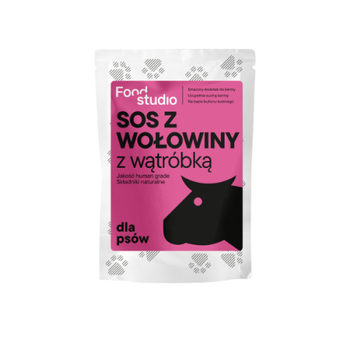 FOOD STUDIO CHEFS Sos z wołowiny z wątróbką dla psów - 100 ml.png
