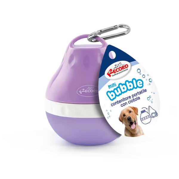 Record Przenośna butelka, poidło na wodę dla psa -  fioletowa Record Mini Bubble -  160ml (2).png