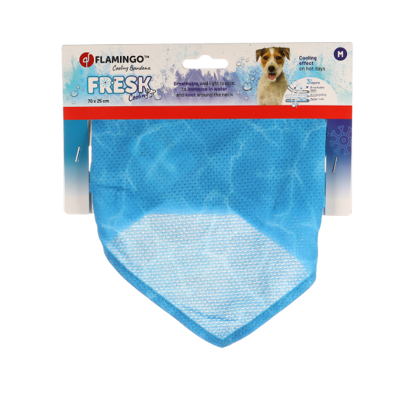 FLAMINGO CHŁODZĄCA BANDANA DLA PSA FRESK INOU - kolor niebieski - M.png