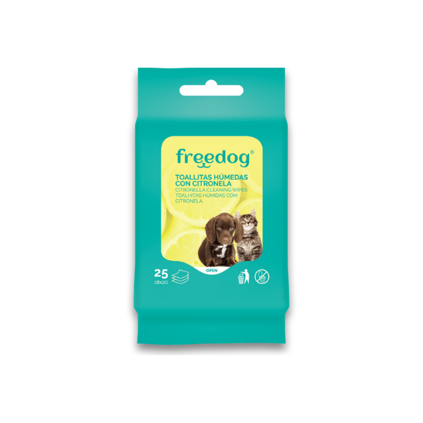 FREEDOG CHUSTECZKI PIELĘGNACYJNE cytrusowe DLA PSA I KOTA 25 szt..png