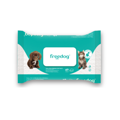 FREEDOG CHUSTECZKI PIELĘGNACYJNE z talkiem  DLA PSA I KOTA - 40 szt..png