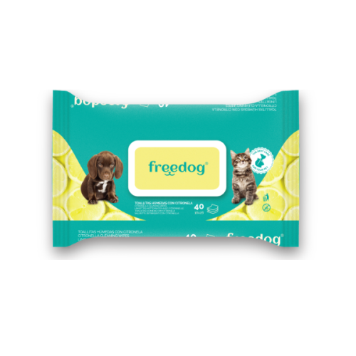 FREEDOG CHUSTECZKI PIELĘGNACYJNE cytrusowe DLA PSA I KOTA 40 szt..png
