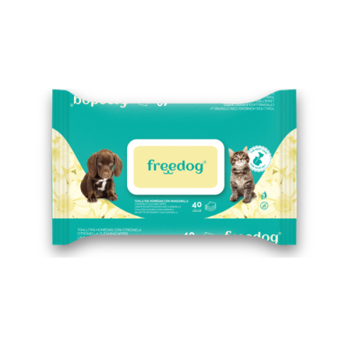 FREEDOG CHUSTECZKI PIELĘGNACYJNE Z RUMIANKIEM DLA PSA I KOTA  40 szt..png