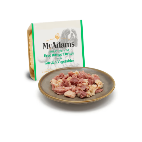 MCADAMS karma mokra  - indyk z wolnego wybiegu i warzywa dla psa - Free Range Turkey &amp; Garden Vegetables -150 g x 2 szt..png