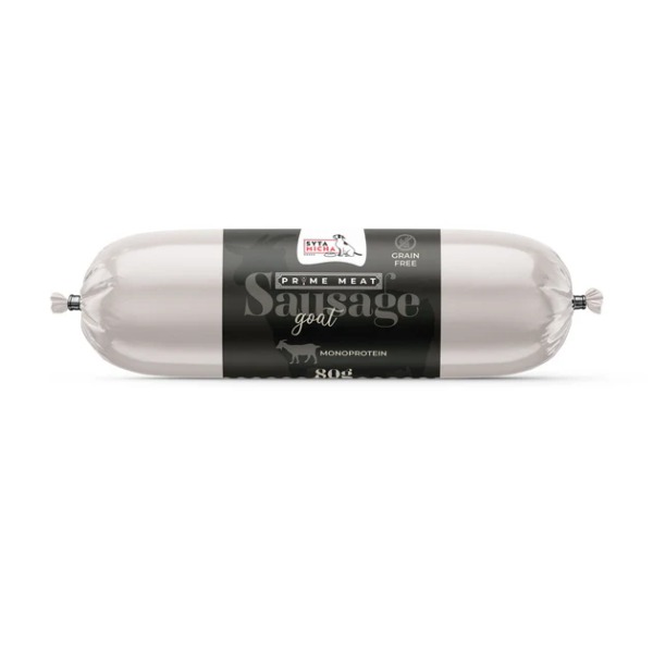 SYTA MICHA Prime Meat Kiełbaska treningowa z kozą dla psów - 80 g.png