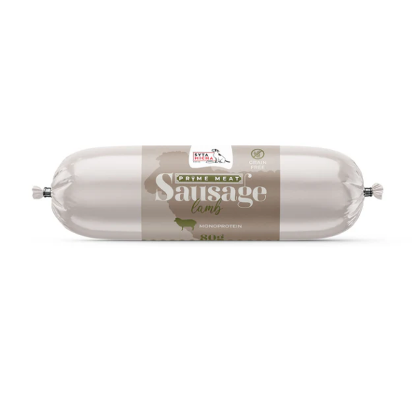 SYTA MICHA Prime Meat Kiełbaska treningowa z jagnięciną dla psów - 80 g.png
