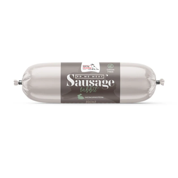 SYTA MICHA Prime Meat Kiełbaska treningowa z królika dla psów - 80 g.png