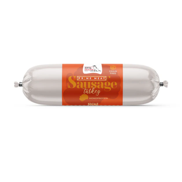 SYTA MICHA Prime Meat Kiełbaska treningowa z indyka dla psów - 80 g.png