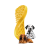 Pet+Me Medium Silicone Brush Yellow - szczotka silikonowa dla psa, o sierści krótkiej i gęstej, długiej i jedwabistej lub szorstkowłosego (1).png