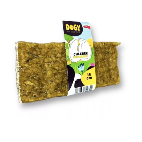 DOGY Chlebek wiosenny ze szparagami i serem cheddar - gryzak dla psów - 15 cm.png