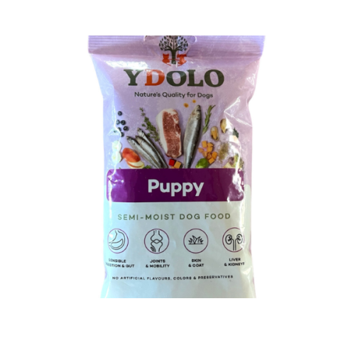 YDOLO PUPPY Karma półwilgotna dla szczeniąt - wieprzowina i ryby - 100 g.png