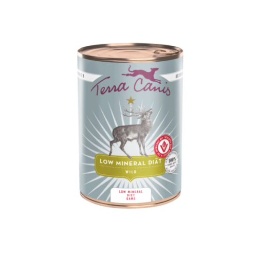 TERRA CANIS Low Mineral - Karma dietetyczna o niskiej zawartości minerałów  dla psów - dziczyzna - 400 g..png