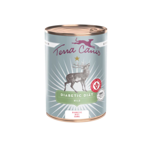 TERRA CANIS Diabetic - Karma dietetyczna utrzymująca stabilny poziom cukru we krwi dla psów - dziczyzna - 400 g.png