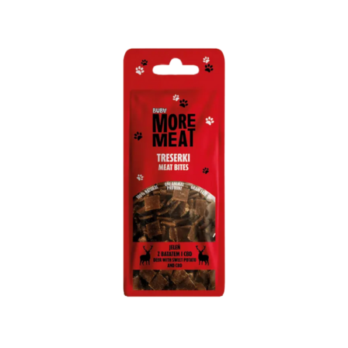 BUBA MORE MEAT Treserki z jelenia i batatami dla psów - 70 g.png