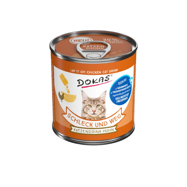 DOKAS Napój o smaku kurczaka dla kota - 100g.png