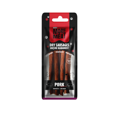 BUBA MORE MEAT Kabanosy z wieprzowiną dla psów - 70 g.png