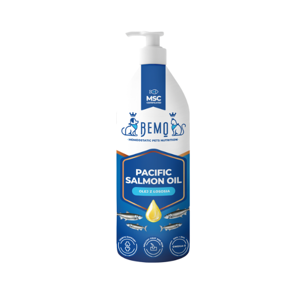 BEMO Salmon Oil - Olej z łososia dla psów i kotów - 500 ml.png