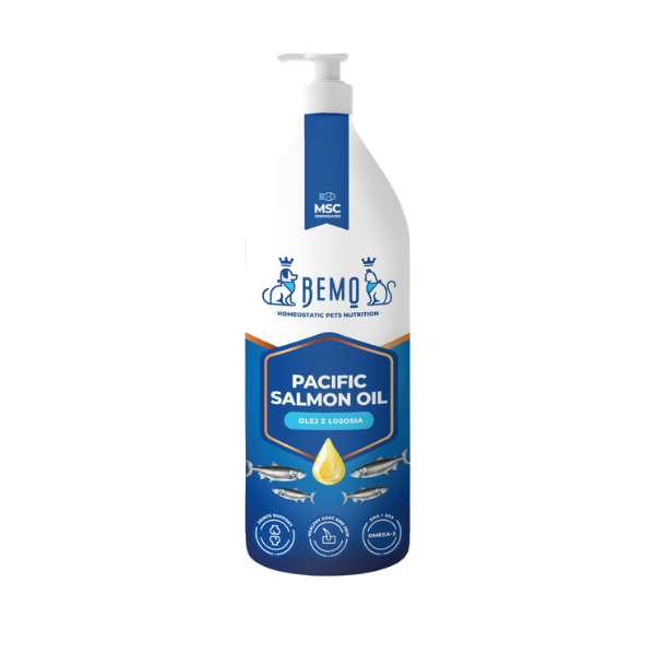 BEMO Salmon Oil - Olej z łososia dla psów i kotów - 1000 ml.png