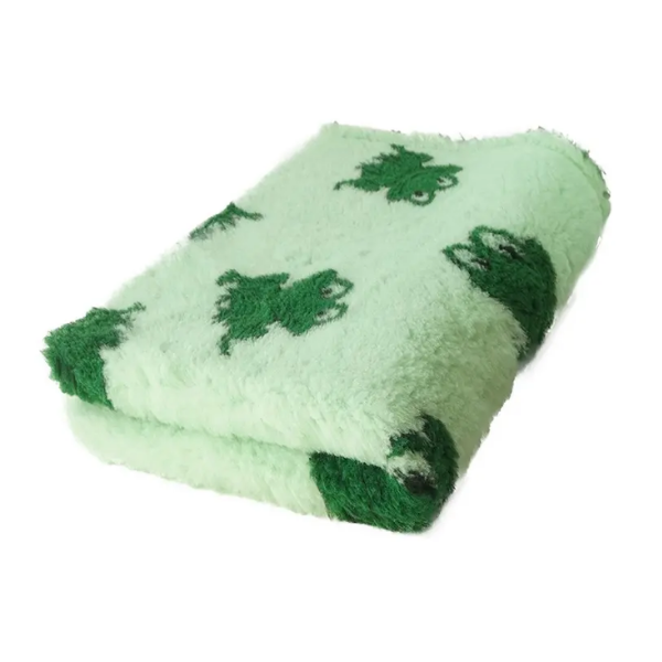 DRY BED Legowisko antypoślizgowe dla psów -  zielone w żabki (3).png